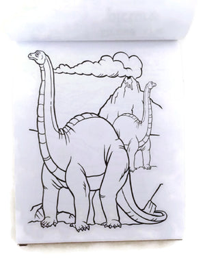 Dinosaurs Activity Pad Carry Along Crayons Coloring Book Travel Size Stickers Dinosaur