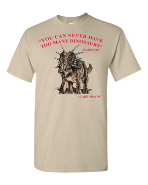 Dinosaur T-Shirt for Adults Styracosaurus or Allosaurus Clade-Gravim